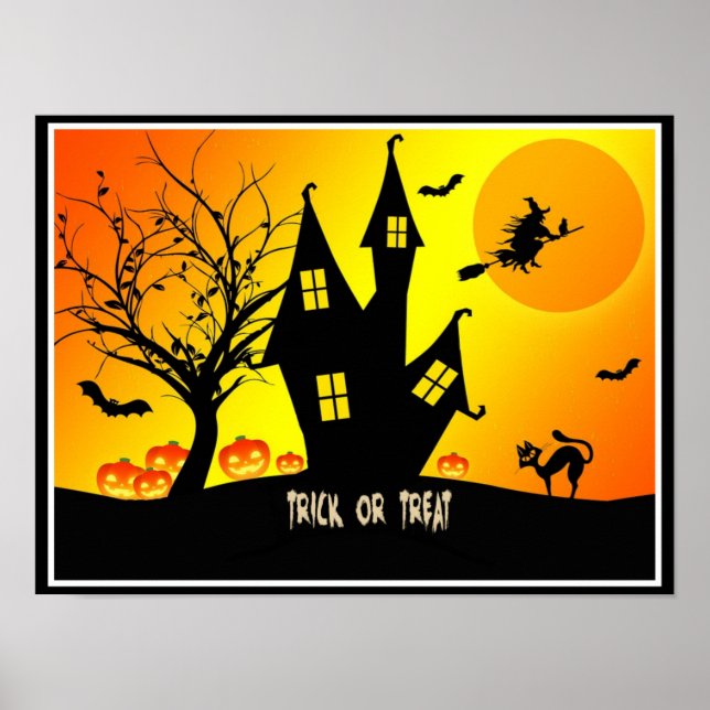 Bus eller godis, Halloween Natten...Spooky Poster (Framsidan)