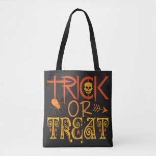 Bus eller godis Halloween-påsar Tygkasse