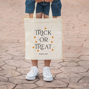 Bus eller godis Halloween Personlig Tote Bag Tygkasse