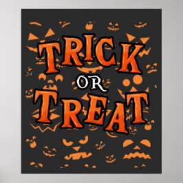 Bus eller godis Halloween Poster