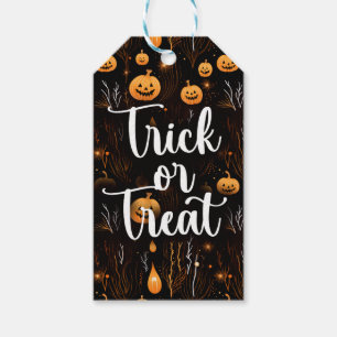 Bus eller godis Halloween Presentetikett