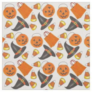Bus eller godis Halloween Pumpkin Witch Candy corn Tyg