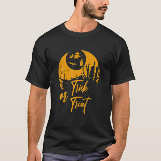Bus eller godis-Halloween Retro-Vintage T Shirt
