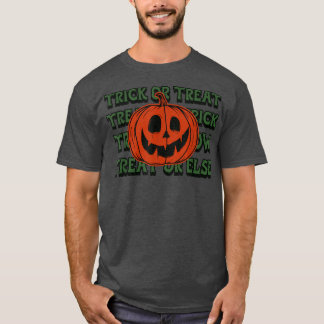 Bus eller godis Halloween Roligt T Shirt