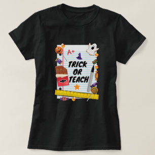 Bus eller godis Halloween Shirt for School T Shirt