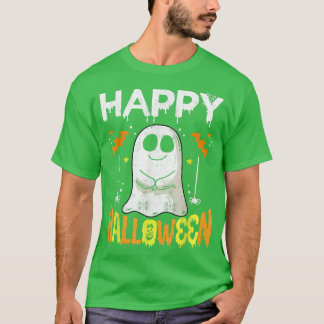 Bus eller godis Halloween Shirt Ghost Pumpkin Lyck T