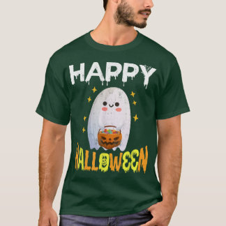 Bus eller godis Halloween Shirt Ghost Pumpkin Lyck T Shirt