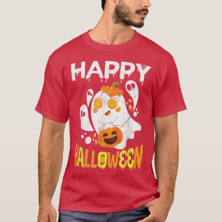 Bus eller godis Halloween Shirt Ghost Pumpkin Lyck T Shirt