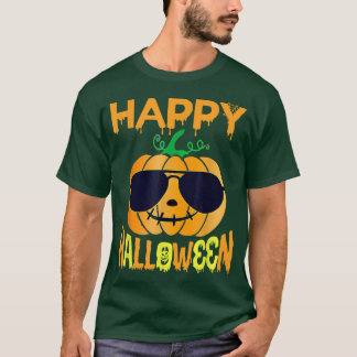Bus eller godis Halloween Shirt, Pumpkin Lycklig H T Shirt