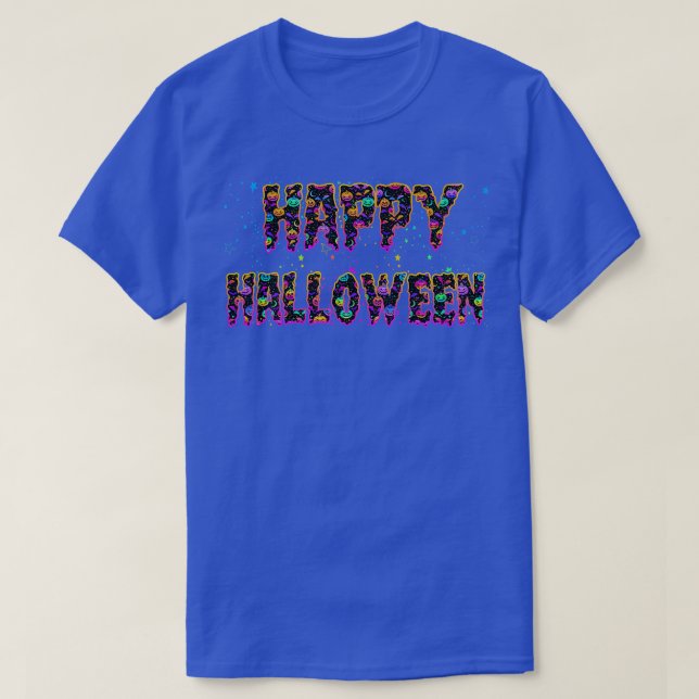 Bus eller godis Halloween Shirt Pumpkin Lycklig Ha T (Design framsida)