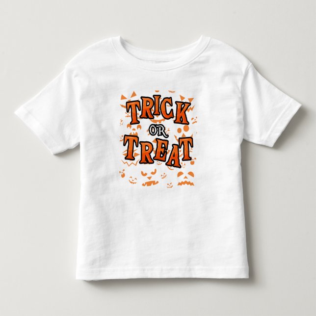 Bus eller godis Halloween Småbarn Clothing Tshirts (Framsida)