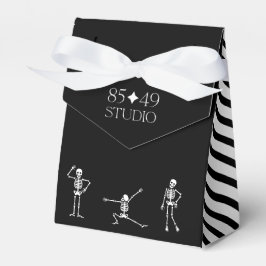 Bus eller godis Halloween Social Avstånd Logotyp Presentaskar