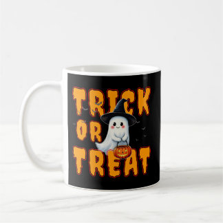 bus eller godis halloween söt spöke pumpa kaffemugg