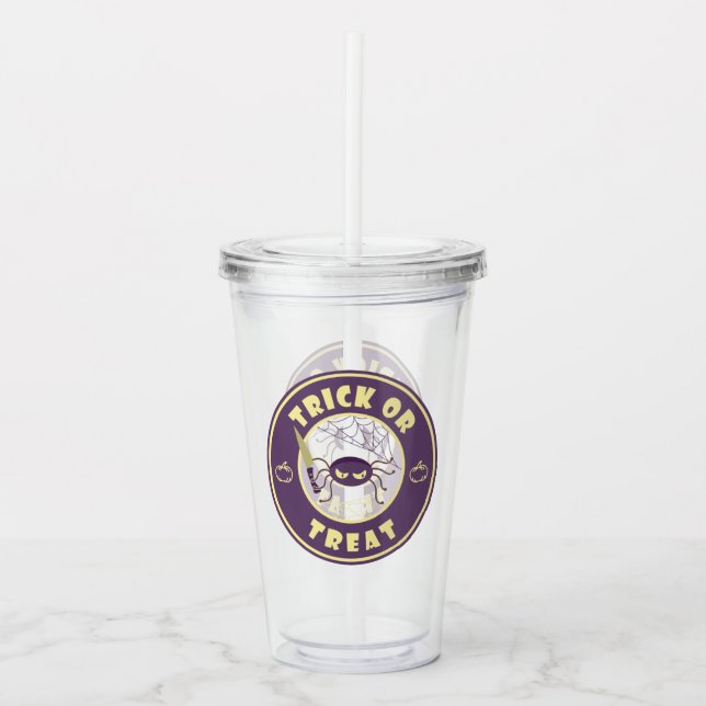 Bus eller godis halloween spider Starbucks stil Take Away Mugg (Framsida)