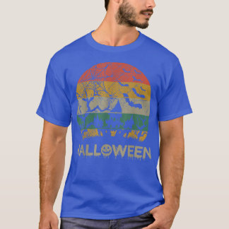 Bus eller godis Halloween Spooky Pumpkin Scary Trä T Shirt