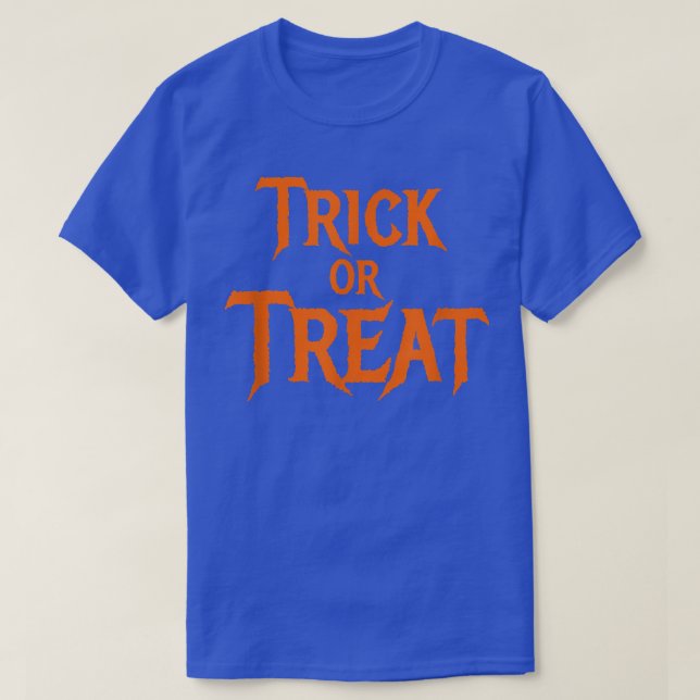 Bus eller godis Halloween T Shirt (Design framsida)