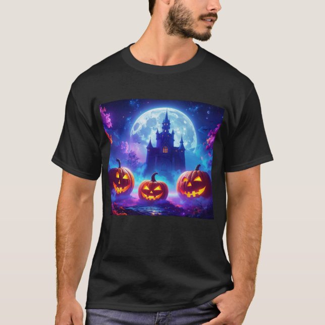 Bus eller godis Halloween T Shirt (Framsida)