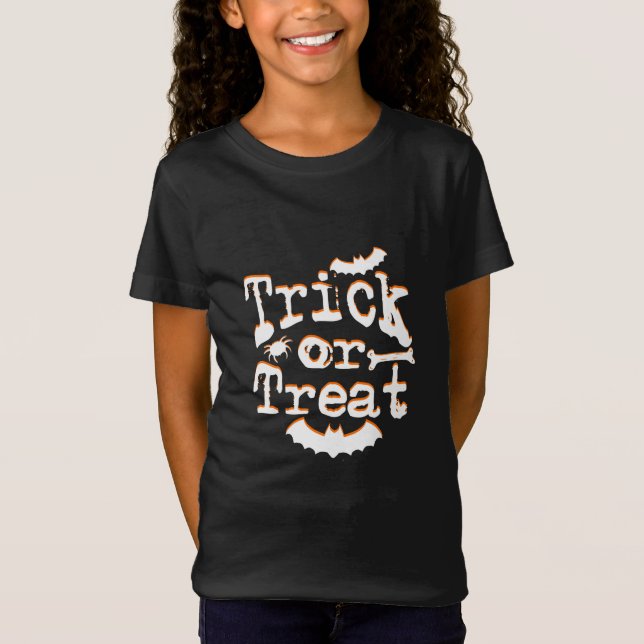 bus eller godis halloween tee (Framsida)