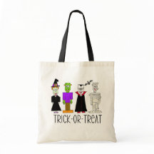 Bus eller godis Halloween Tote Bag