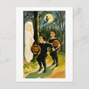 bus eller godis Halloween Vykort
