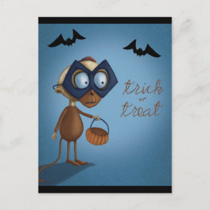 Bus eller godis - Halloween-vykort Vykort