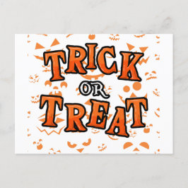 Bus eller godis Halloween-vykort Vykort