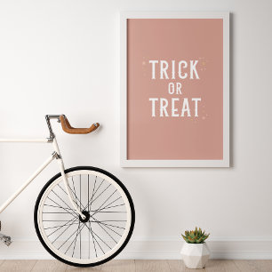 Bus eller godis Halloween Wall Art Poster