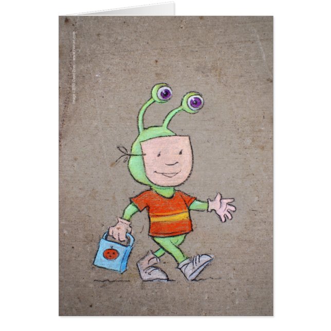 bus eller godis hälsningskort (Framsidan)