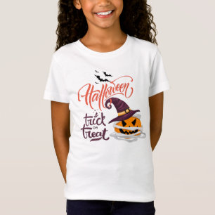 Bus eller godis Happy halloween Costume för flicko T Shirt