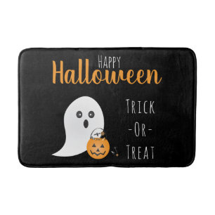Bus eller godis Happy halloween Ghost Spooky Badrumsmatta