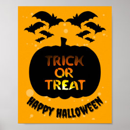 Bus eller godis Happy halloween Poster