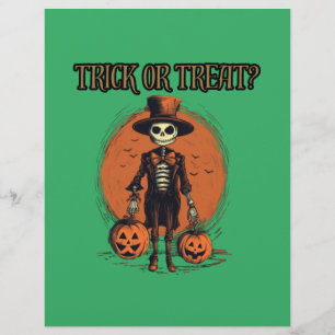 Bus eller godis, happy halloween, pumprönare reklamblad