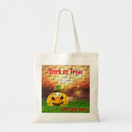 Bus eller godis Happy halloween Tygkasse