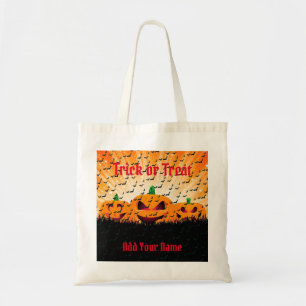 Bus eller godis Happy halloween Tygkasse