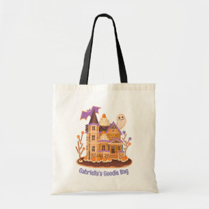 Bus eller godis Haunted House Candy Anpassningsbar Tygkasse