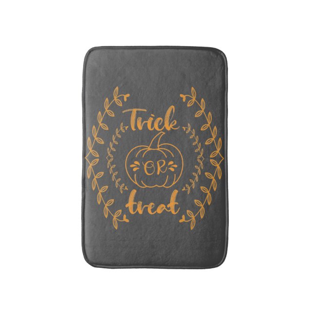 Bus eller godis i växterna ram badrumsmatta (Framsidan (Vertikal))