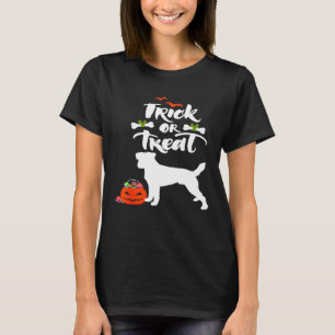 Bus eller godis Jack Russell Hund Halloween Costum T Shirt