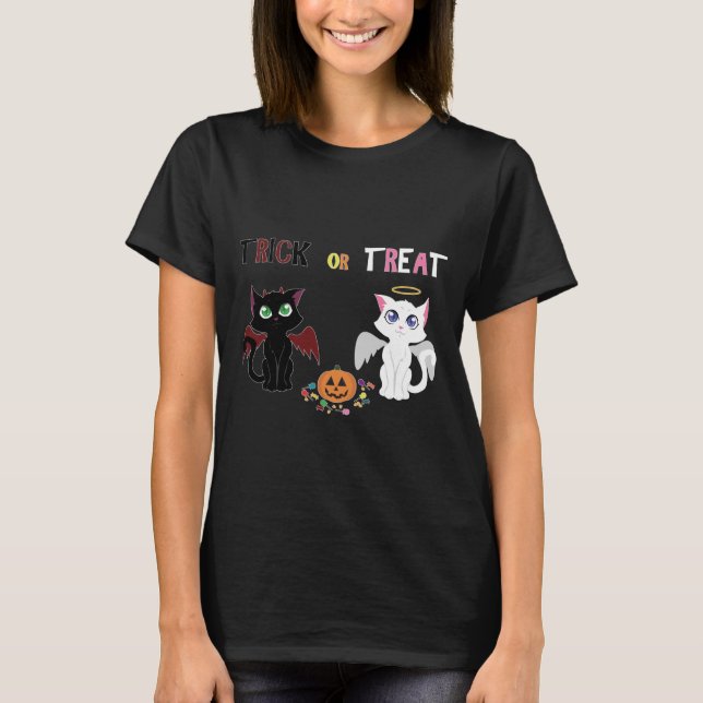 Bus eller godis Kittens T-shirt (Framsida)