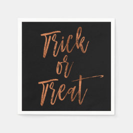 Bus eller godis Modern Halloween Napkins Pappersservett