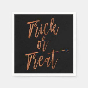 Bus eller godis Modern Halloween Napkins Pappersservett