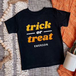 Bus eller godis Monogrammed Halloween T Shirt