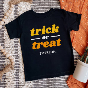 Bus eller godis Monogrammed Halloween T Shirt
