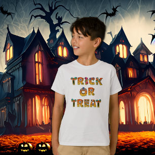 Bus eller godis Monsters Halloween T Shirt