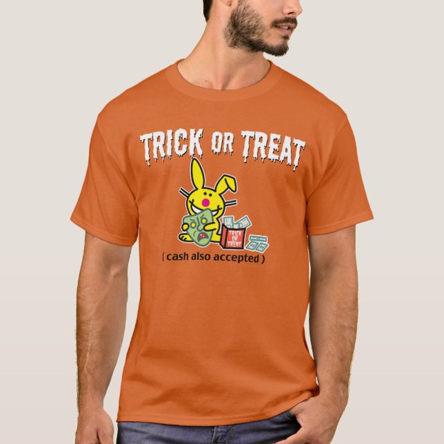Bus eller godis (pengarar som accepteras också) t-shirt (Framsida)
