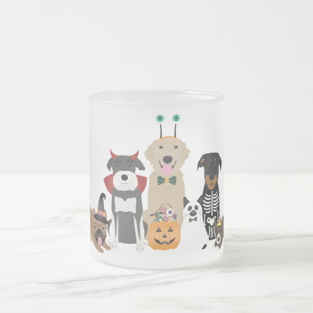 Bus eller godis Pets Halloween Costumes Frostad Glasmugg (Center)