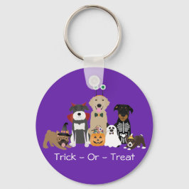 Bus eller godis Pets Halloween Costumes Nyckelring
