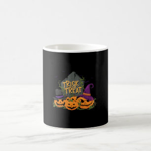 Bus eller godis pumkin halloween t-shirt kaffemugg