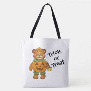 Bus eller godis Pumpkin Bears Tygkasse