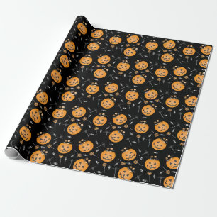 Bus eller godis Pumpkin Halloween Candy Bucket Presentpapper