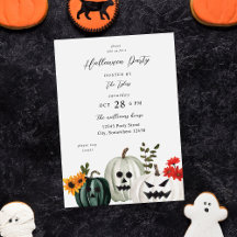 Bus eller godis Pumpkin Halloween fest